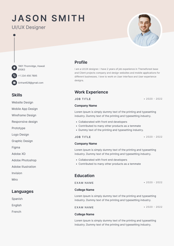 Resume Template Odyssey